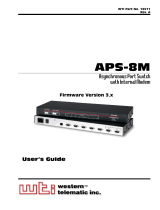 Western Telematic APS-8M User manual