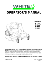 White Outdoor Lawn Mower Z-185L, Z-205, Z-225 User manual