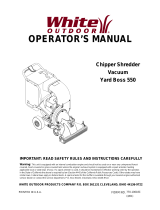 White Outdoor Yard Vacuum 550 User manual