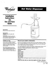 Whirlpool Water Dispenser HD1000XSC7 User manual