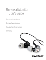 Westone Laboratories Headphones UM2 User manual