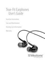 Westone Laboratories Headphones Westone 4 User manual