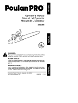 Poulan Pro Chainsaw 330 User manual