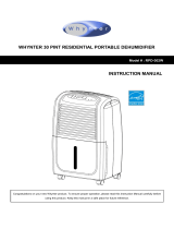 Whynter Dehumidifier RPD-302W User manual