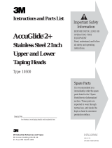 3M AccuGlide™ 2  Stainless Steel Upper/Lower Taping Head User manual
