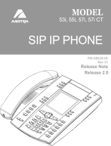 Aastra Telecom 55I SIP IP User manual