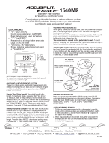 Accusplit Fitness Electronics AE1540M2 User manual