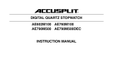Accusplit Watch AE760M100 User manual