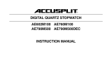 Accusplit Heart Rate Monitor 790MDEC User manual