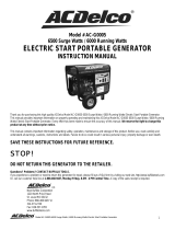 ACDelco Portable Generator AC-G0005 User manual