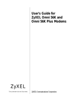 ZyXEL Communications OMNI 56K Plus User manual