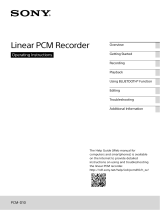 Sony PCM-D10 Operating instructions