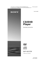 Sony DVP-NS575P Operating instructions