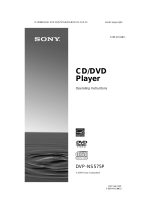 Sony DVP-NS575P User manual