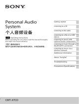 Sony CMT-X7CD Operating instructions