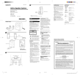Sony SRS-D21 Operating instructions