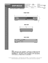 Sony DVP-NS315 Installation guide