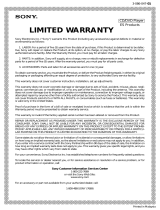 Sony SCD-777ES Warranty