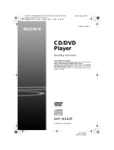 Sony DVP-NS63P Operating instructions