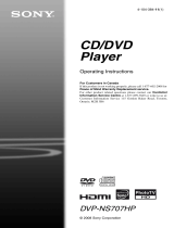 Sony DVP-NS707HP User manual