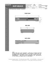 Sony DVP-NS415 Installation guide