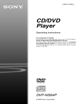 Sony DVP-NS64P User manual