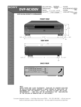 Sony DVP-NC650V Installation guide