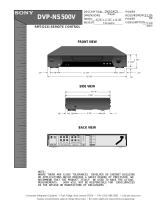 Sony DVP-NS500V Installation guide