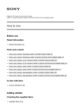 Sony HDR-CX675 Owner's manual