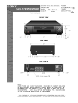 Sony SLV-779HF Installation guide