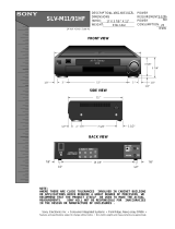 Sony SLV-M11HF Installation guide