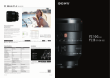 Sony SEL100F28GM Owner's manual