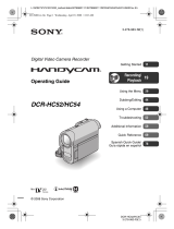Sony DCR-HC52 Operating instructions