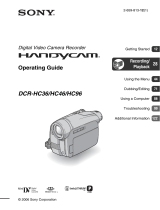 Sony DCR-HC36E User manual