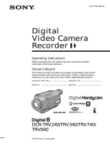 Sony DCR-TRV740 User manual