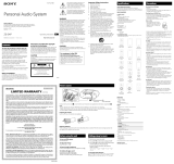 Sony ZS-S4iP Operating instructions