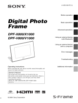 Sony DPF-V1000 Owner's manual