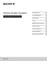 Sony MHC-V71 Operating instructions