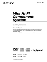 Sony MHC-DP1000D User manual