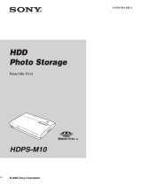 Sony HDPS-M10 Quick start guide