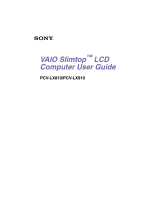 Sony PCV-LX910 User manual