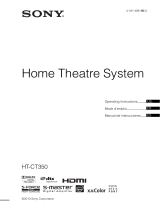 Sony HT-CT350 Operating instructions