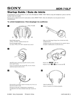 Sony MDR-710LP Quick start guide