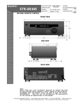 Sony STR-DE445 Installation guide
