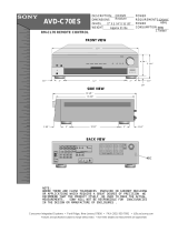 Sony AVD-C70ES Installation guide