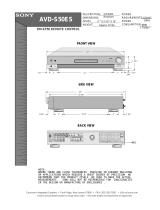 Sony AVD-S50ES Installation guide