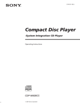 Sony CDP-M400CS User manual
