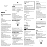 Sony LF-S50G Reference guide