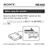 Sony MZ-N10 Operating instructions