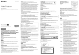 Sony VPL-VZ1000 Owner's manual